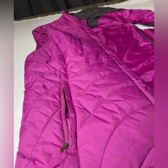 Lands End Vest Womens Small Winter Down Pink Puffer - Picture 2 of 4